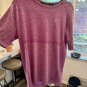 Nike Men's Heathered Purple Short Sleeve Tee